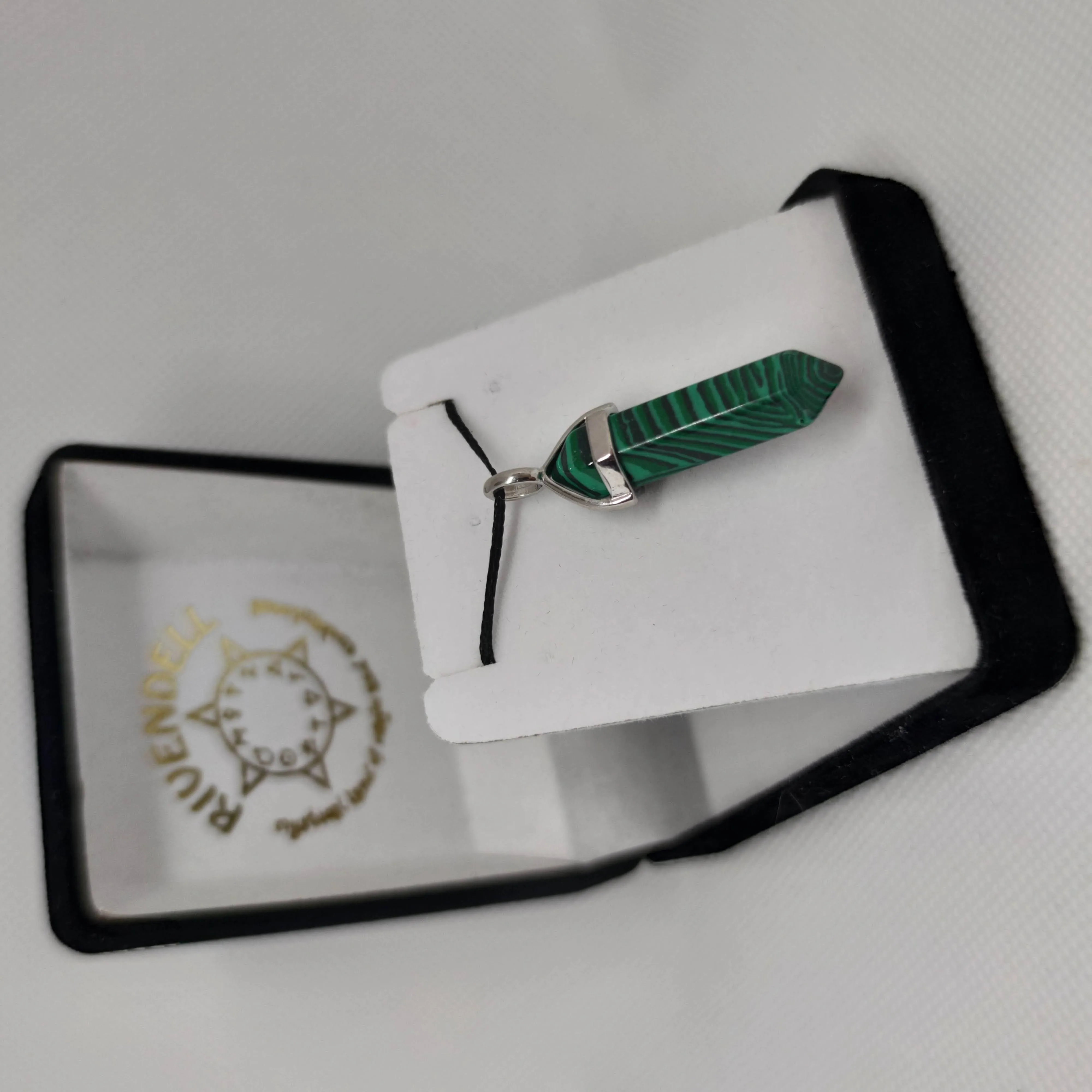 Malachite Crystal Point Pendant