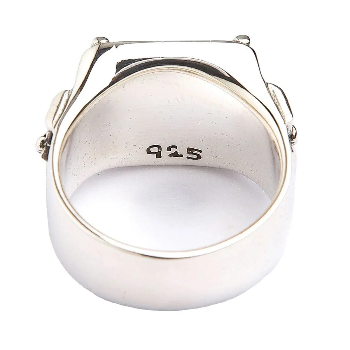 Maltese Cross Sterling Silver Biker Ring