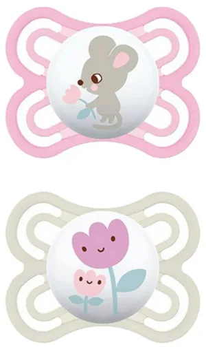 MAM Perfect Soother Pink 0 m 2Pk