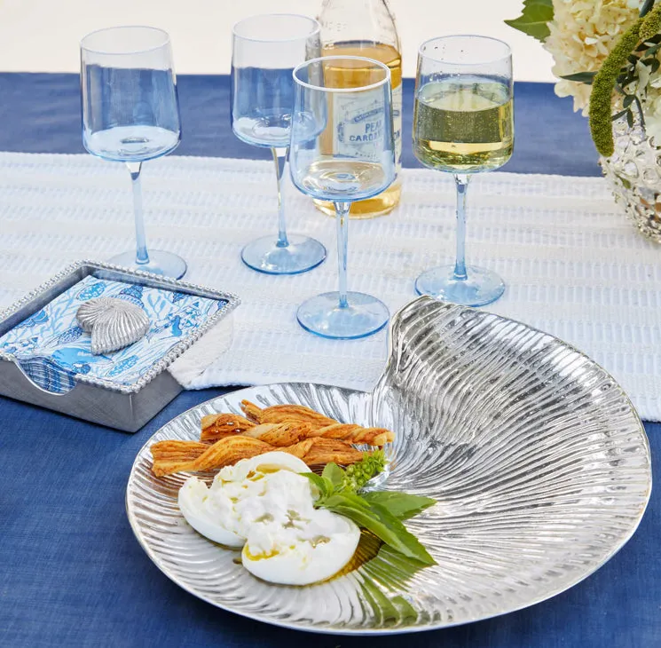 Mariposa Nautilus Shell Beaded Napkin Box Set