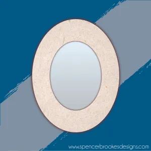 MDF and Acrylic Mirror - Oval