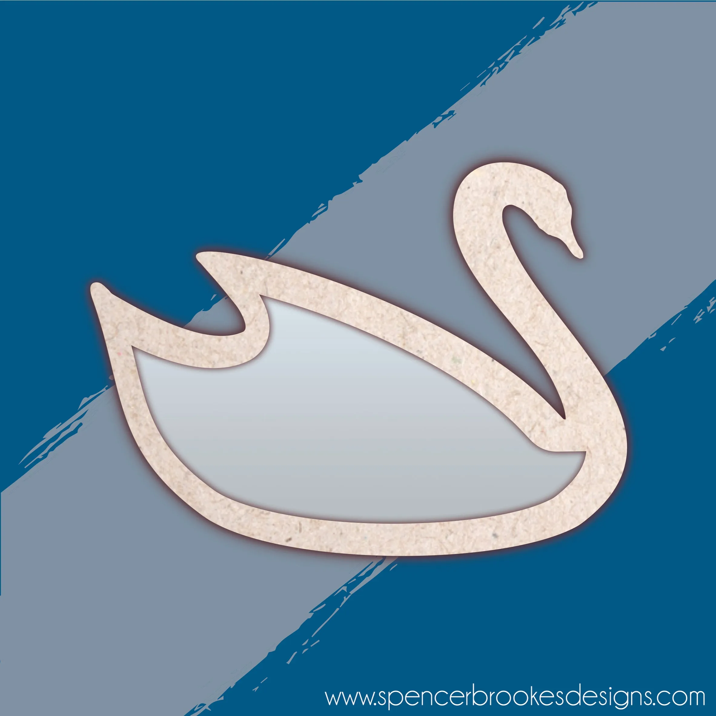 MDF and Acrylic Mirror - Swan