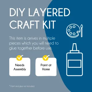 MDF Layered Shape Kit - Rocket