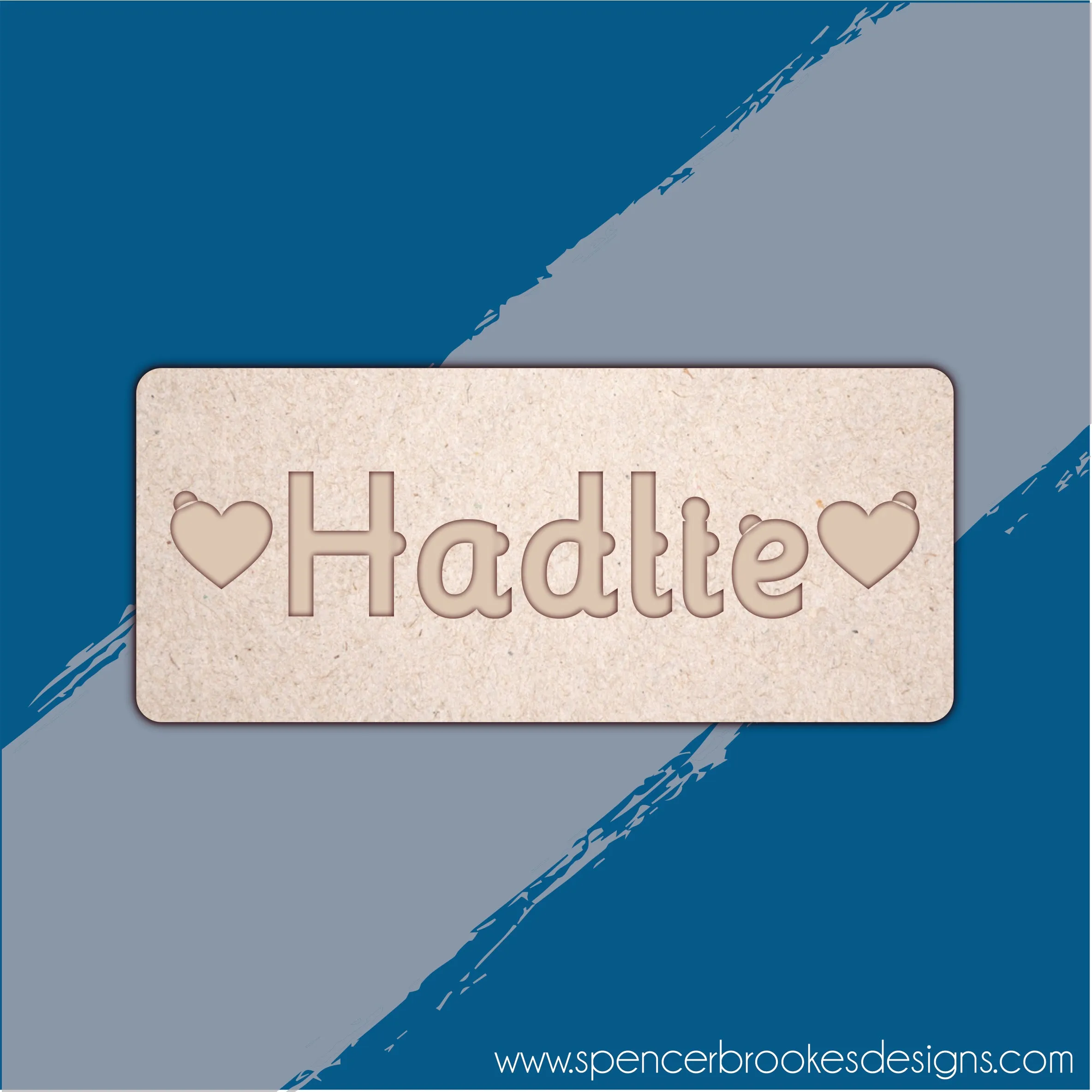 MDF Name Puzzle with Shapes