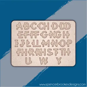 MDF Welsh Alphabet Puzzle - Uppercase