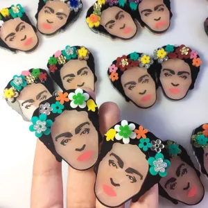 Mexican woman pendants / 12 Pieces, 50mm