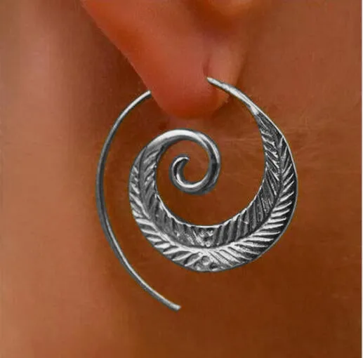 Meyfflin 8 Types Big Swirl Hoop Earrings for Women 2017 New Bohemian Geometric Earring Female Punk Round Boho Jewelry bijoux