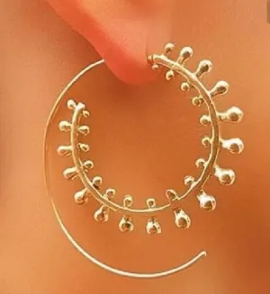 Meyfflin 8 Types Big Swirl Hoop Earrings for Women 2017 New Bohemian Geometric Earring Female Punk Round Boho Jewelry bijoux