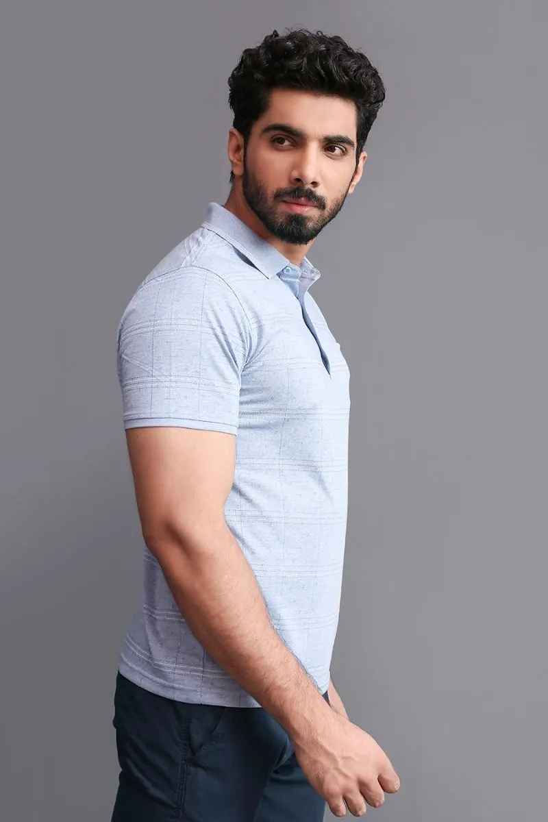 MICRO PLAID POLO