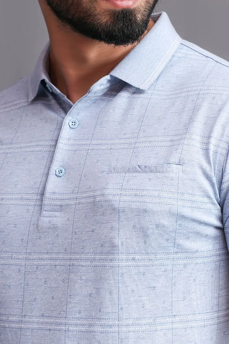 MICRO PLAID POLO