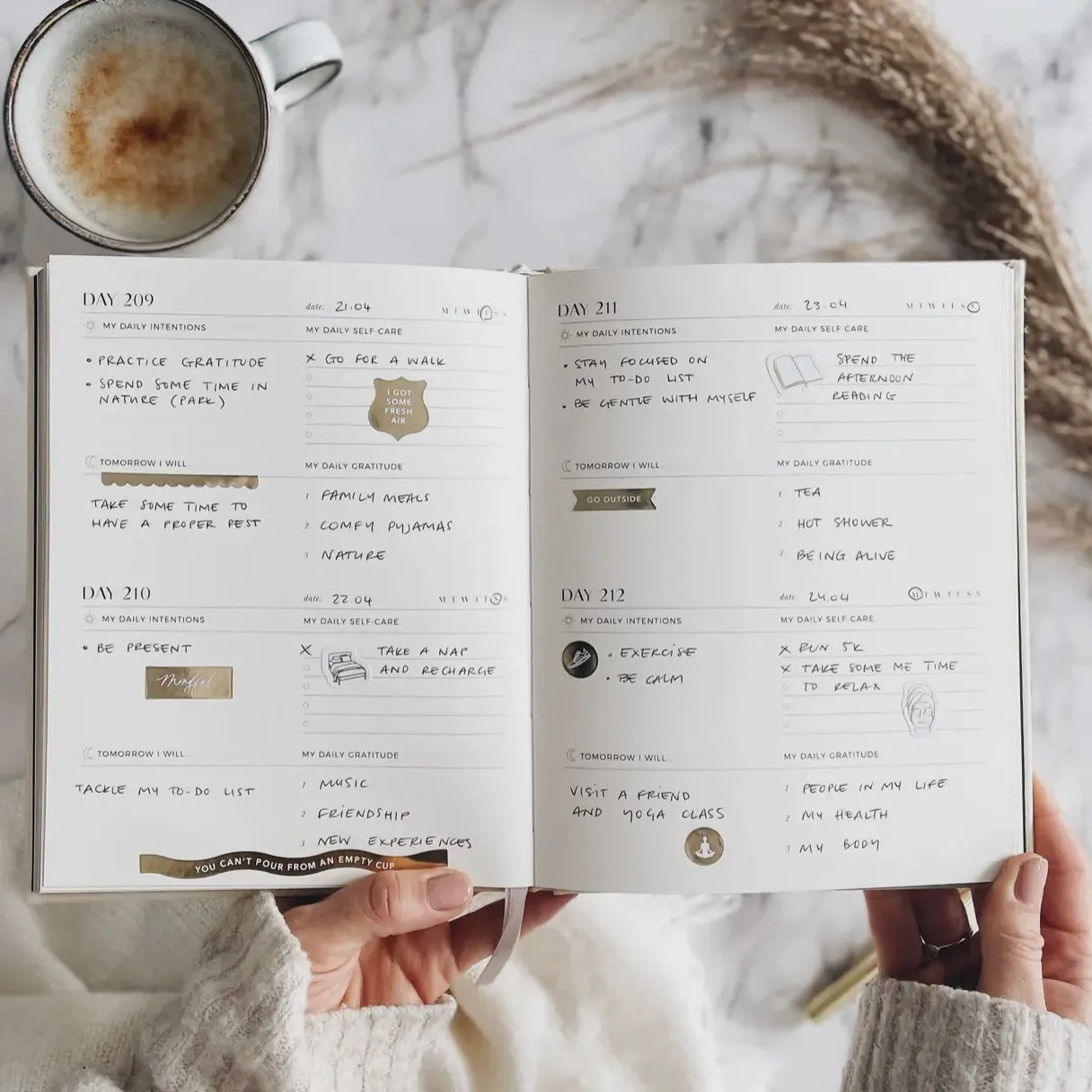 My Daily Self Care Journal - Emerald