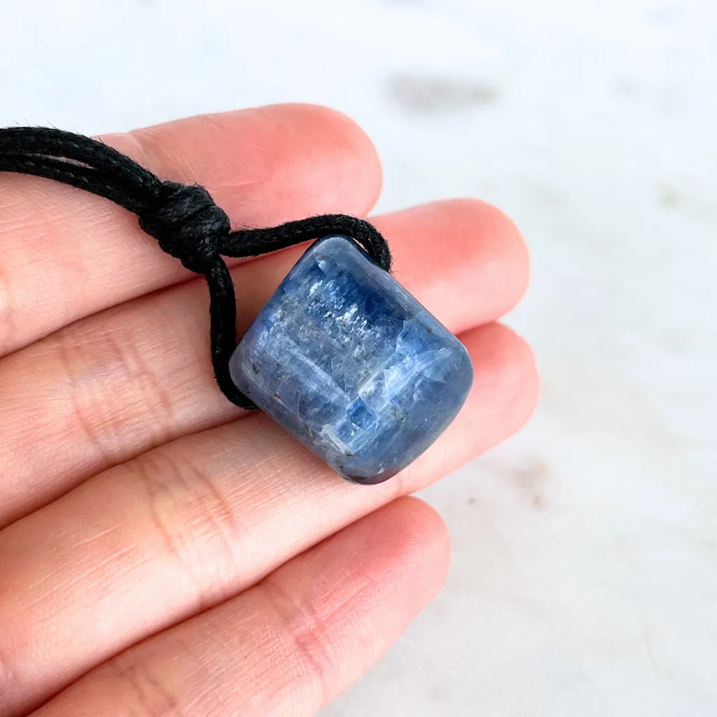 Natural Kyanite Pendant - Exclusive OOAK Gemstone