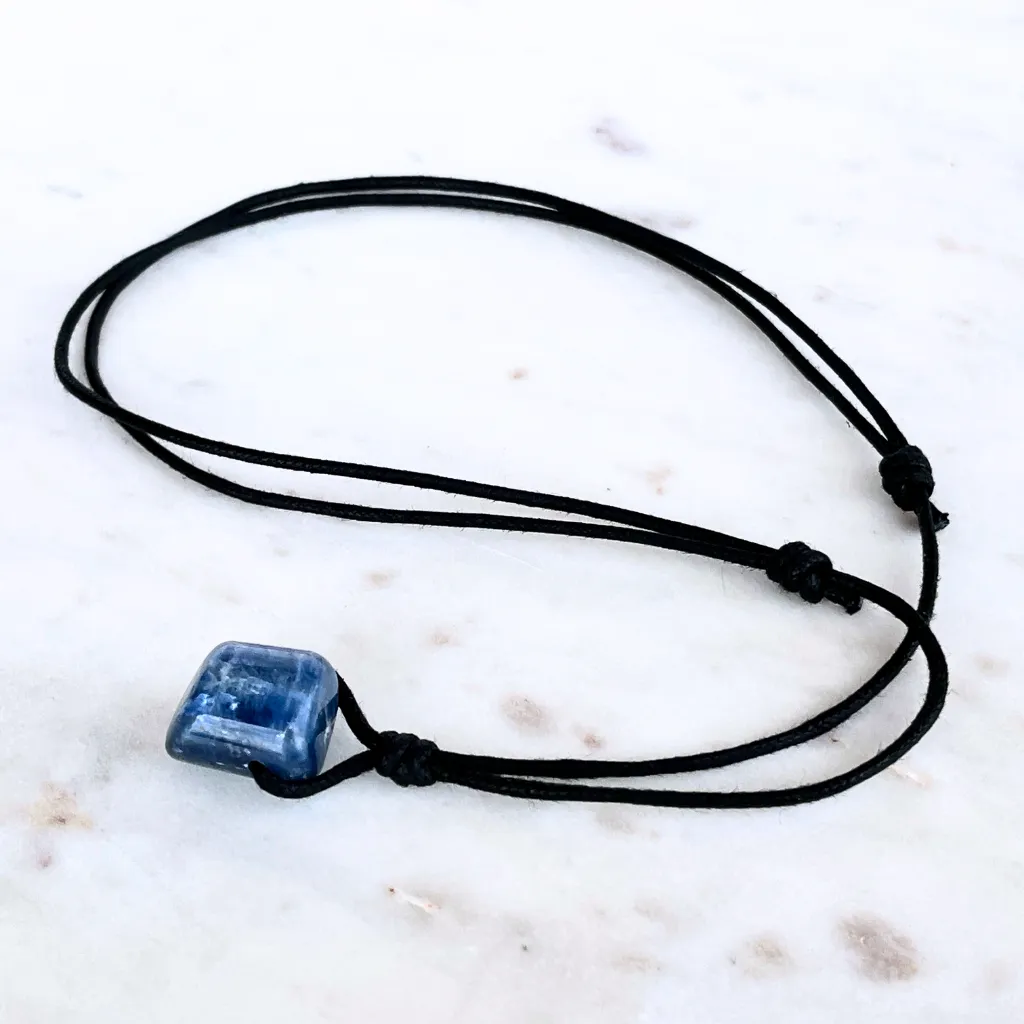 Natural Kyanite Pendant - Exclusive OOAK Gemstone