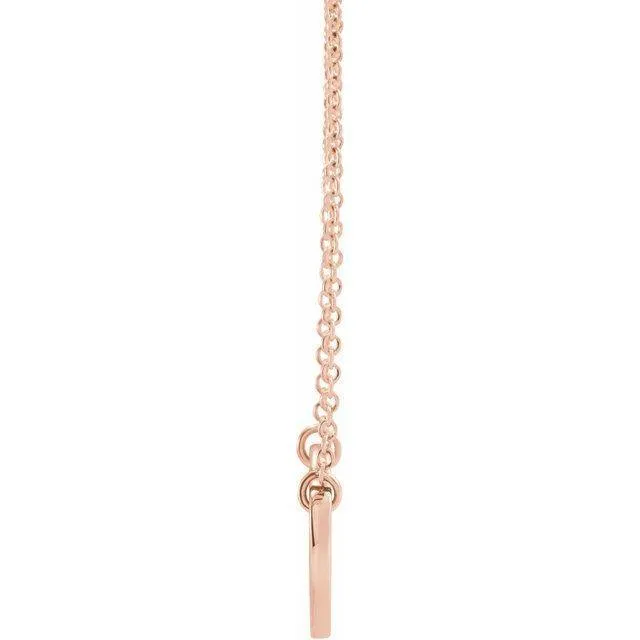 Natural Ruby Engravable Heart 18" Necklace