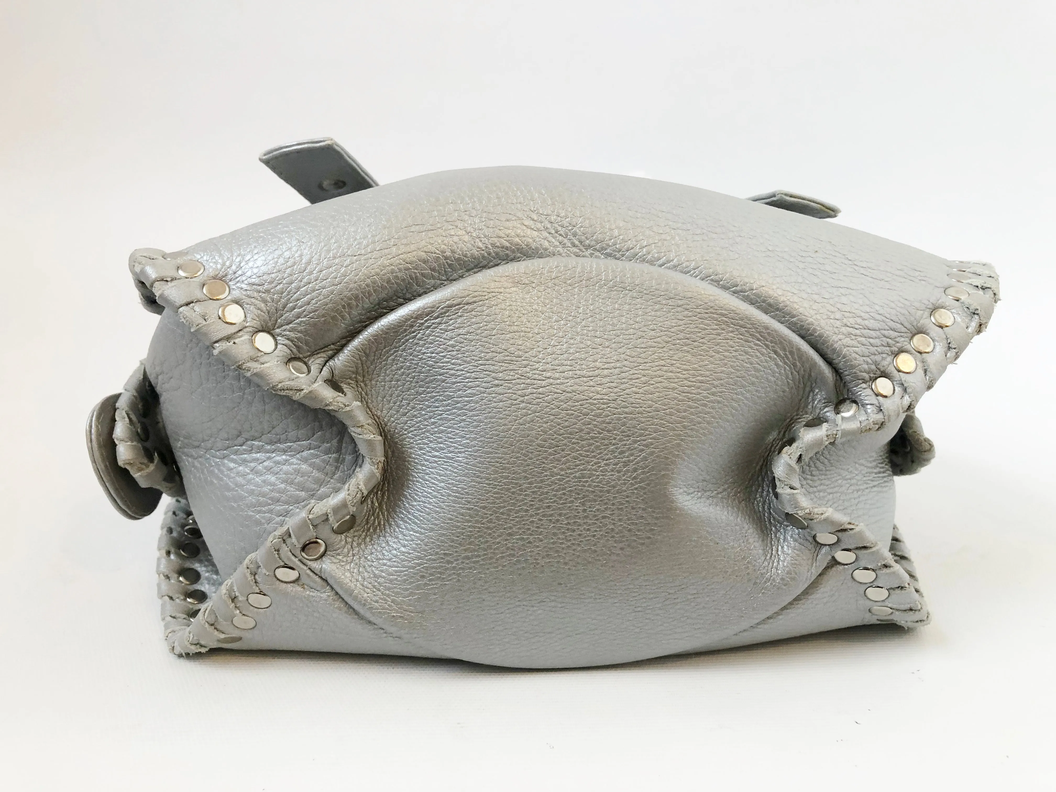 NEW Carlos Falchi Studded Shoulder Bag