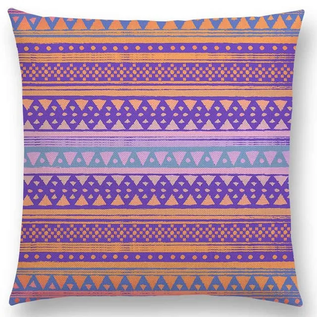 New Hippie Boho Acqua Navajo Aiyana Decorative Pattern Ethnic Tribal Prints Tipi Geometric Stripe Cushion Cover Pillow Case