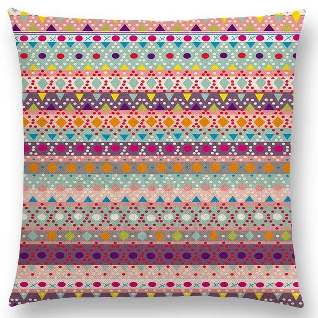 New Hippie Boho Acqua Navajo Aiyana Decorative Pattern Ethnic Tribal Prints Tipi Geometric Stripe Cushion Cover Pillow Case