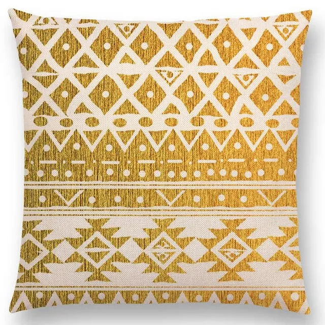 New Hippie Boho Acqua Navajo Aiyana Decorative Pattern Ethnic Tribal Prints Tipi Geometric Stripe Cushion Cover Pillow Case