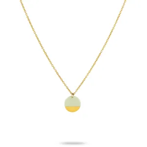 One & Eight Porcelain Pistachio Gold Necklace