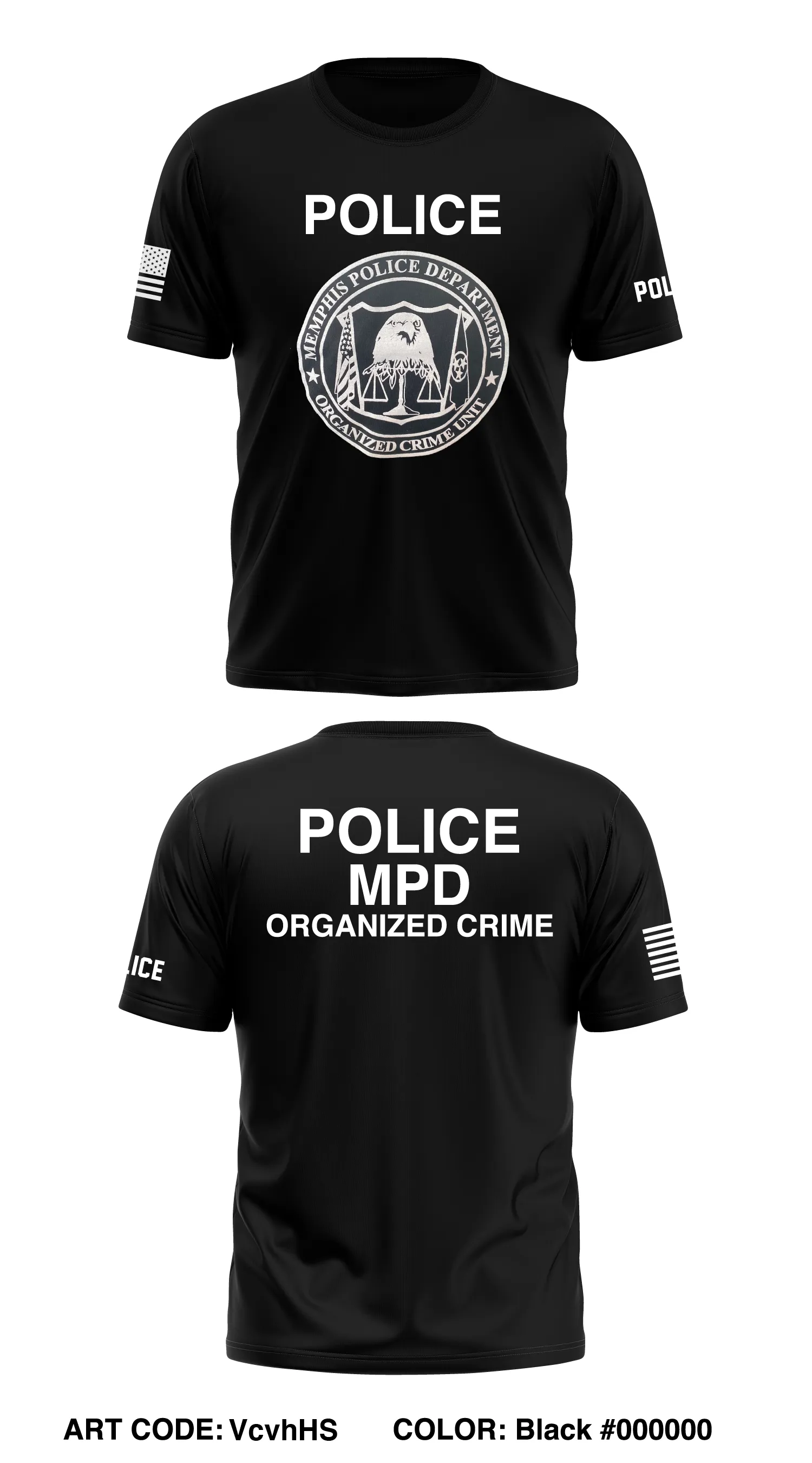 Organized Crime Unit Store 1 Core Men's SS Performance Tee - VcvhHS