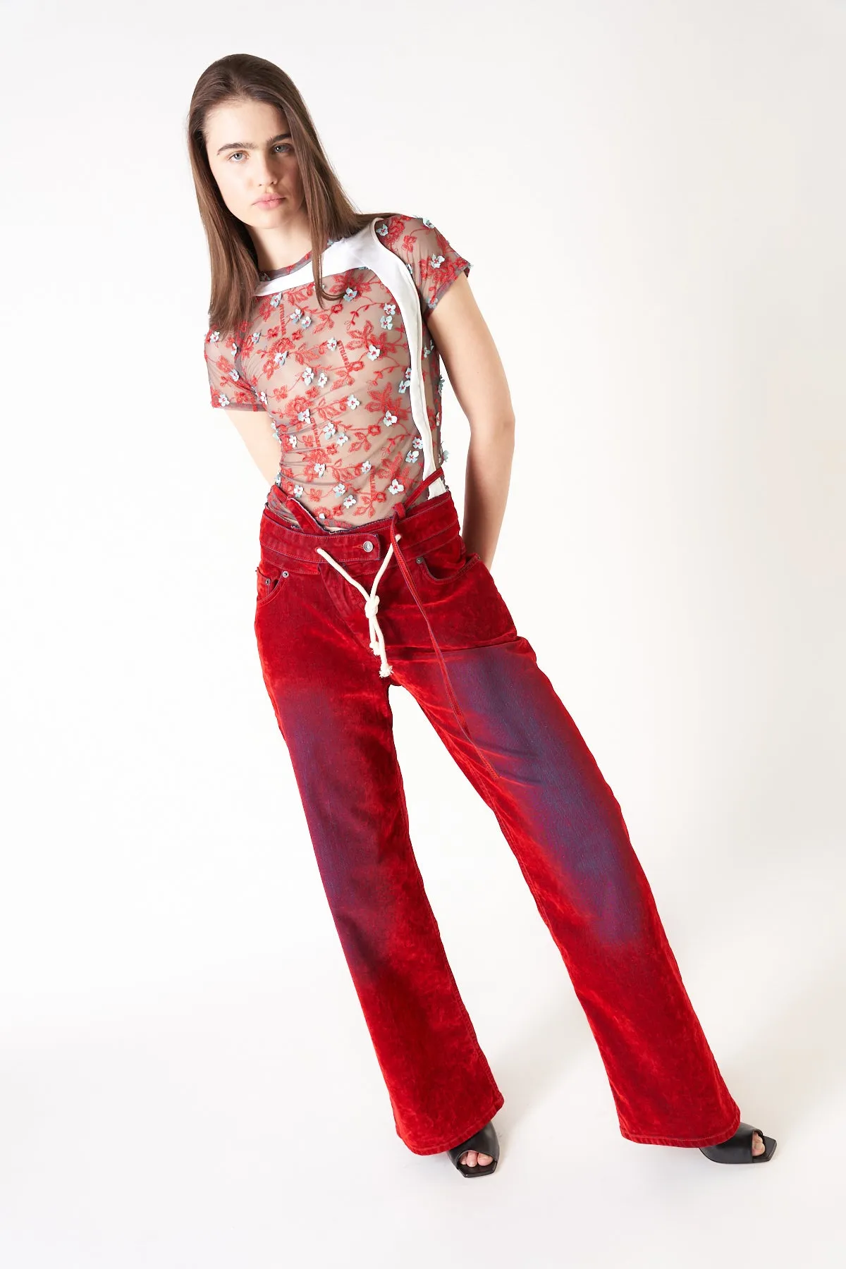 OTTOLINGER | LACE CONTRAST TEE