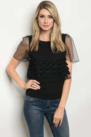 Palazzo Black Tank Top