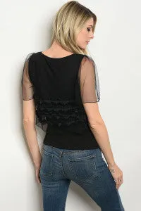Palazzo Black Tank Top