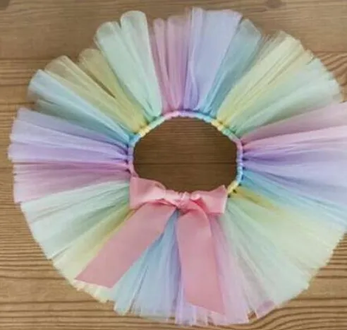 Pastel rainbow tutu