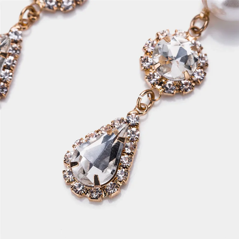 Pearl Earrings Exquisite Diamond-encrusted High-end Ear Jewelry