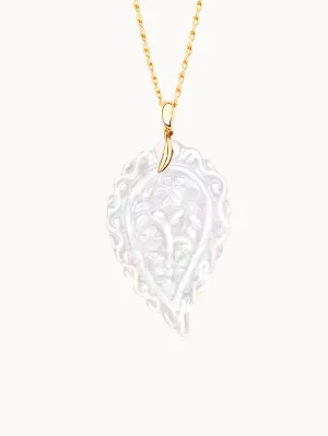 Pendant INDIA large Mother of Pearl white Mother of Pearl