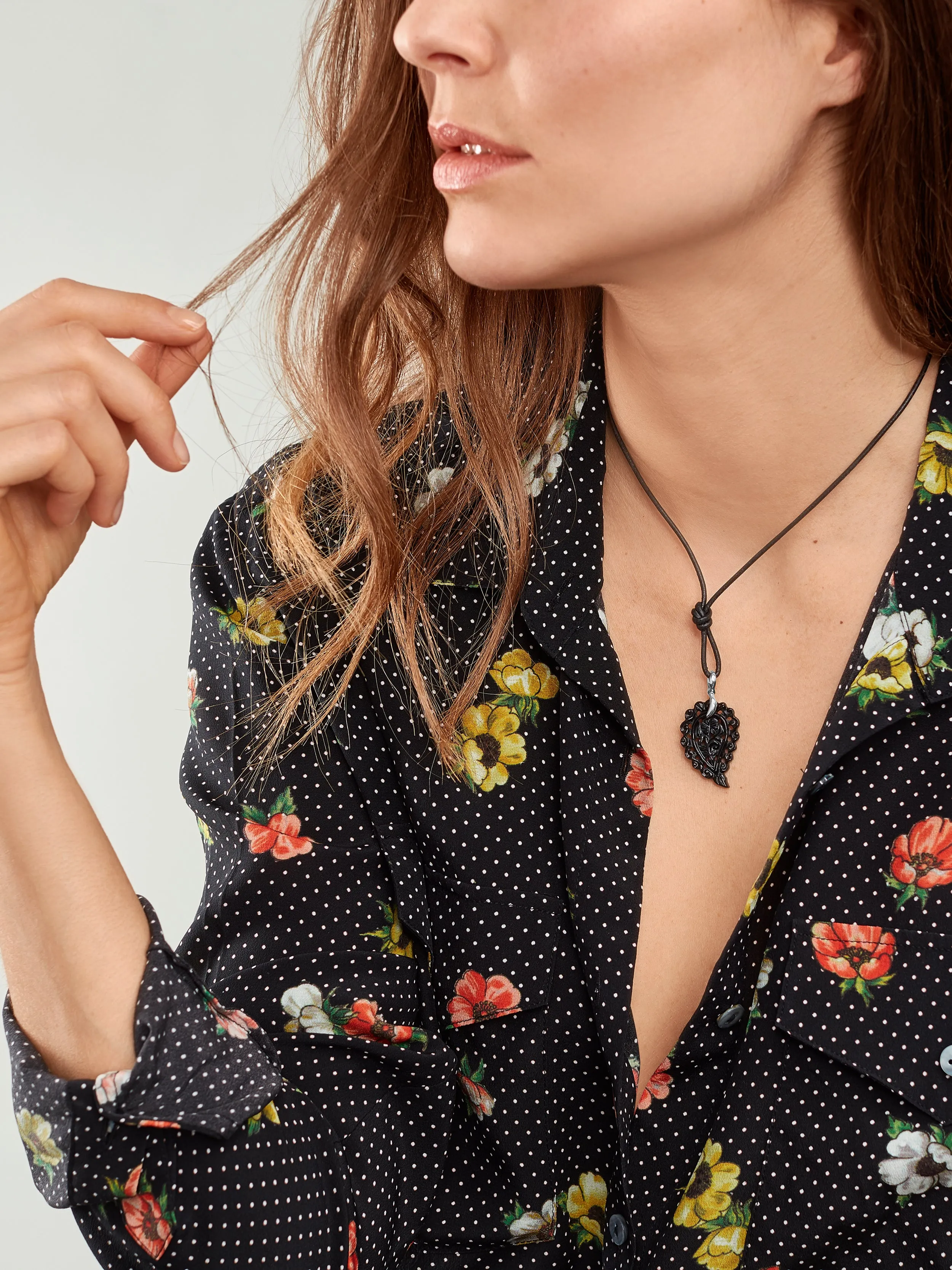Pendant INDIA small Black Onyx