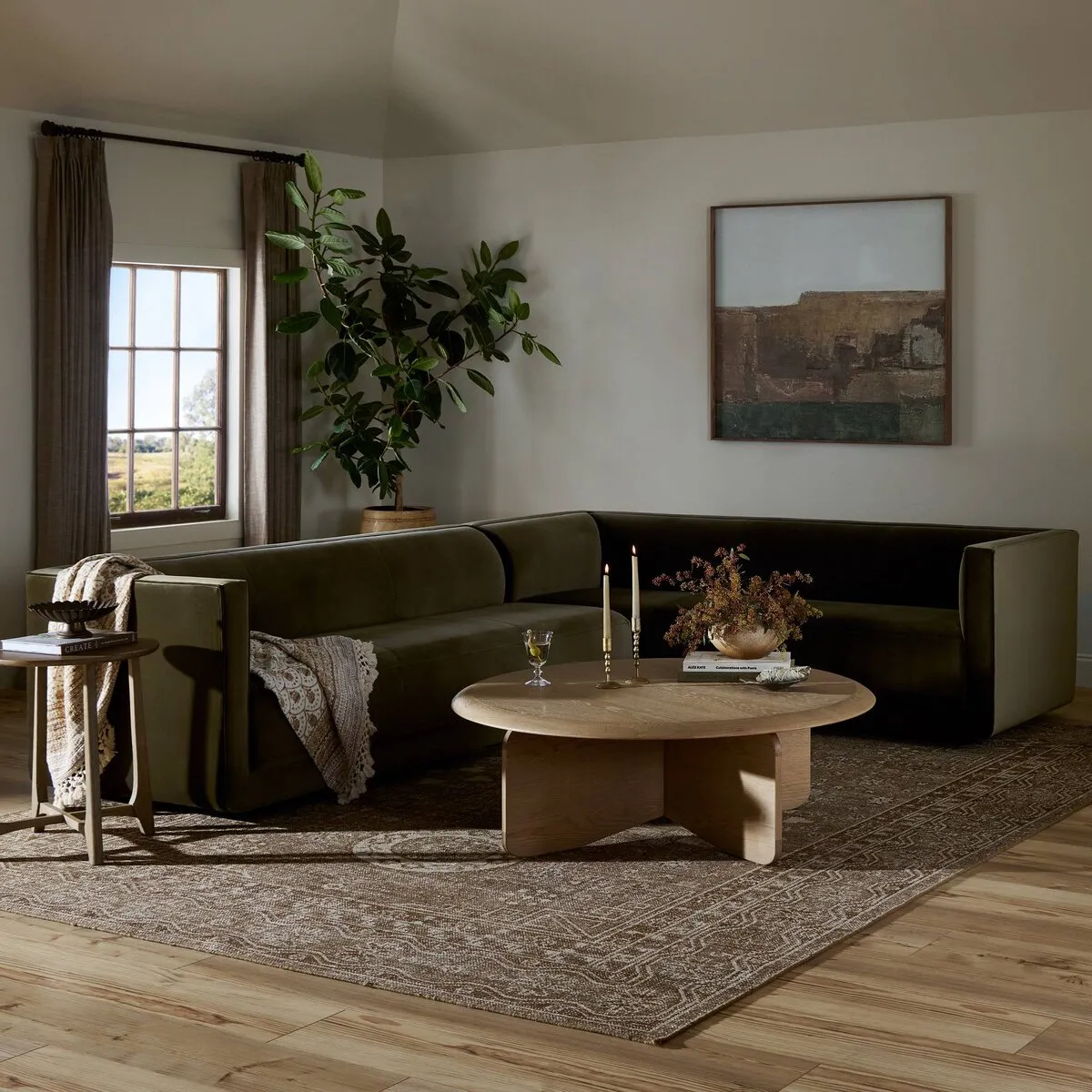 Phillip 2-Piece Sectional - Surrey Olive
