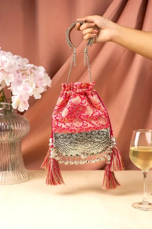 Pink Brocade Bliss Bag