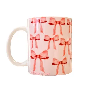 Pink Watercolor Bow Coffee Mug