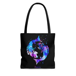 Pisces Zodiac Sign Tote Bag