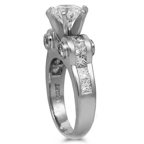 Platinum Diamond Engagement Ring 1.94 Ctw