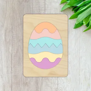 Plywood and Acrylic Easter Egg Puzzle