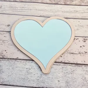Plywood and Acrylic Mirror - Heart