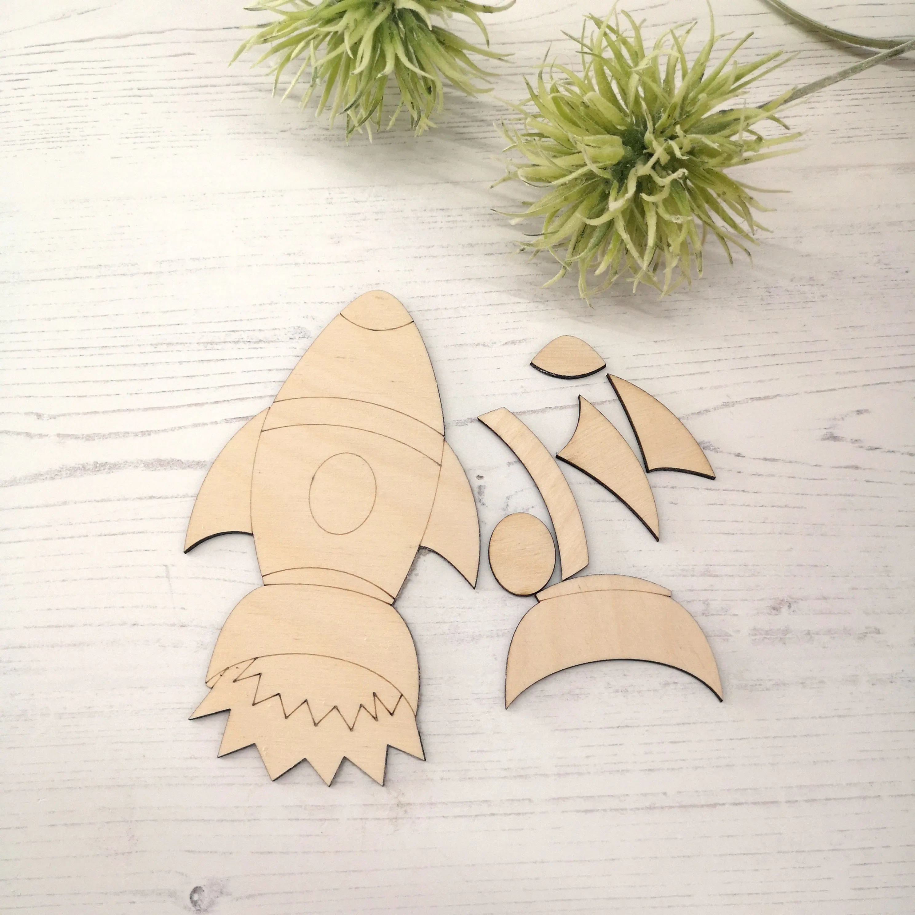 Plywood Layered Shape Kit - Rocket