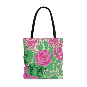 PNK Signature Pink & Green Tote Bag