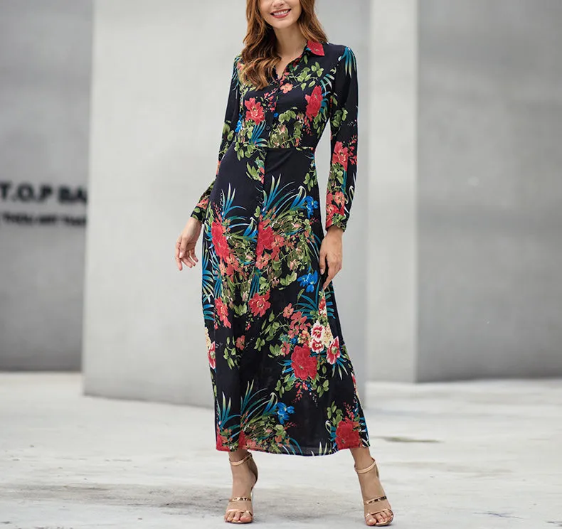 Polka Dot Print Ruffles Women Dress