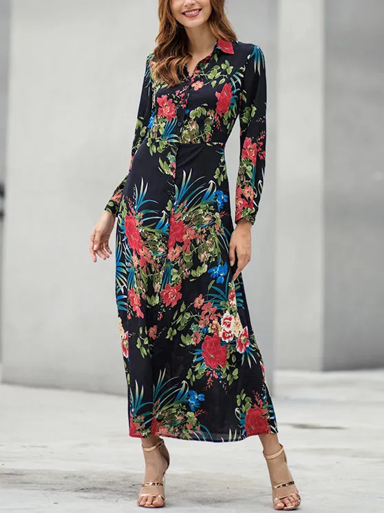 Polka Dot Print Ruffles Women Dress