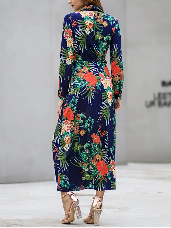 Polka Dot Print Ruffles Women Dress