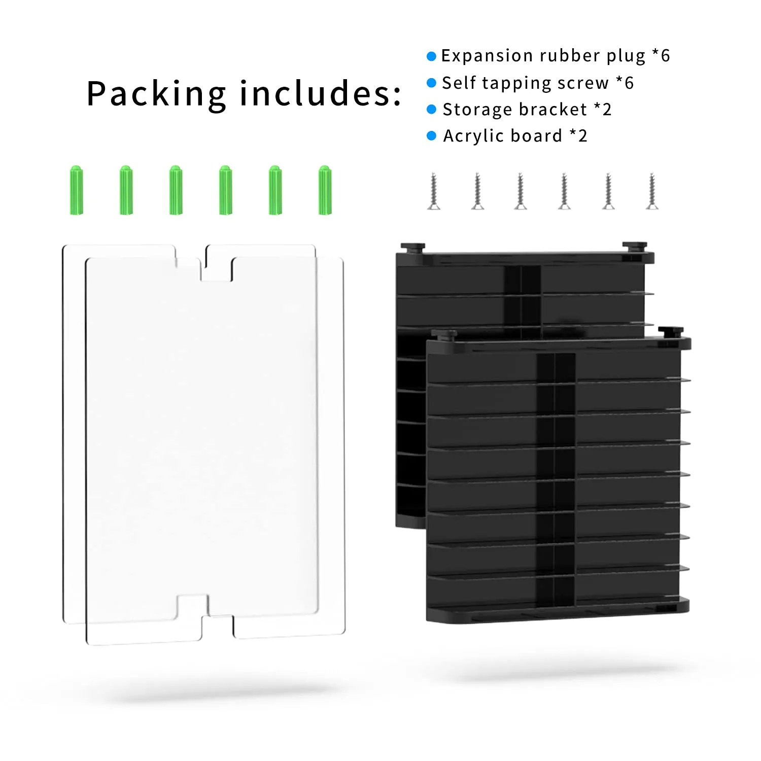 PS4/PS5/Xbox/Switch Game Disc Wall Mounted Storage Rack DSP-822