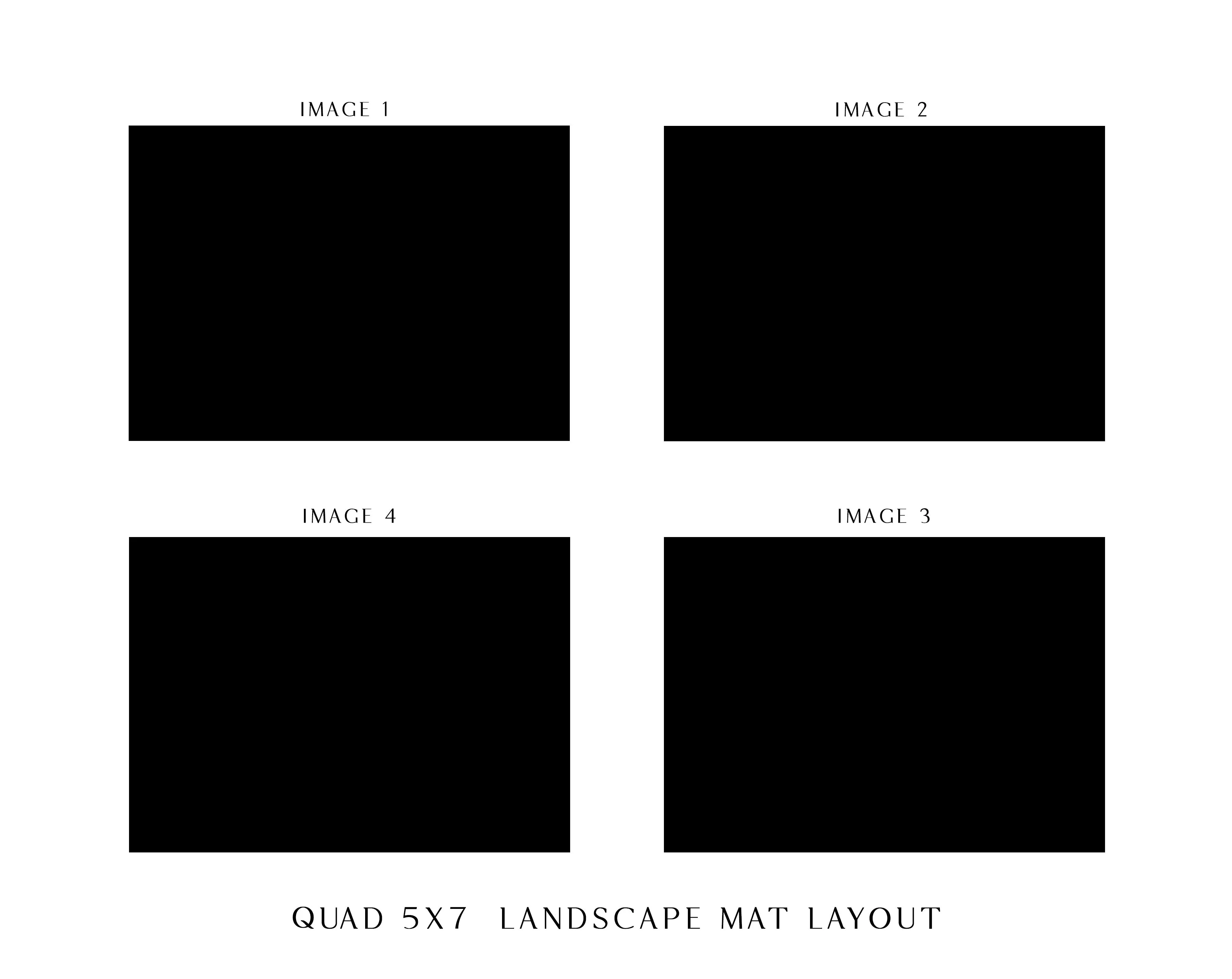 Quad 5x7 Multi Window Frame