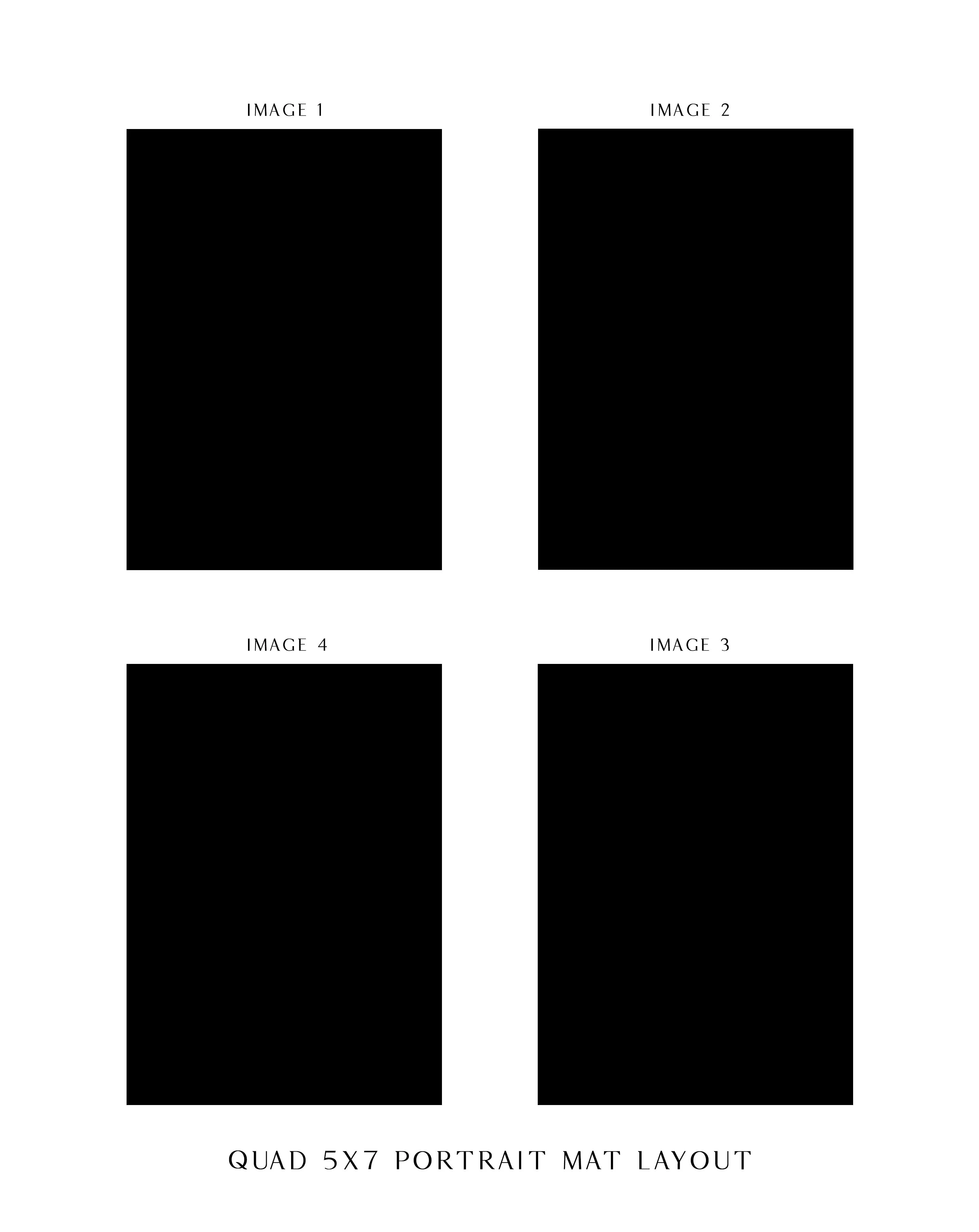 Quad 5x7 Multi Window Frame