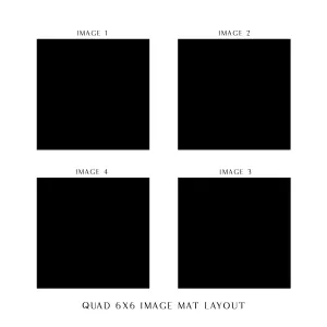 Quad 6x6 Multi Window Frame