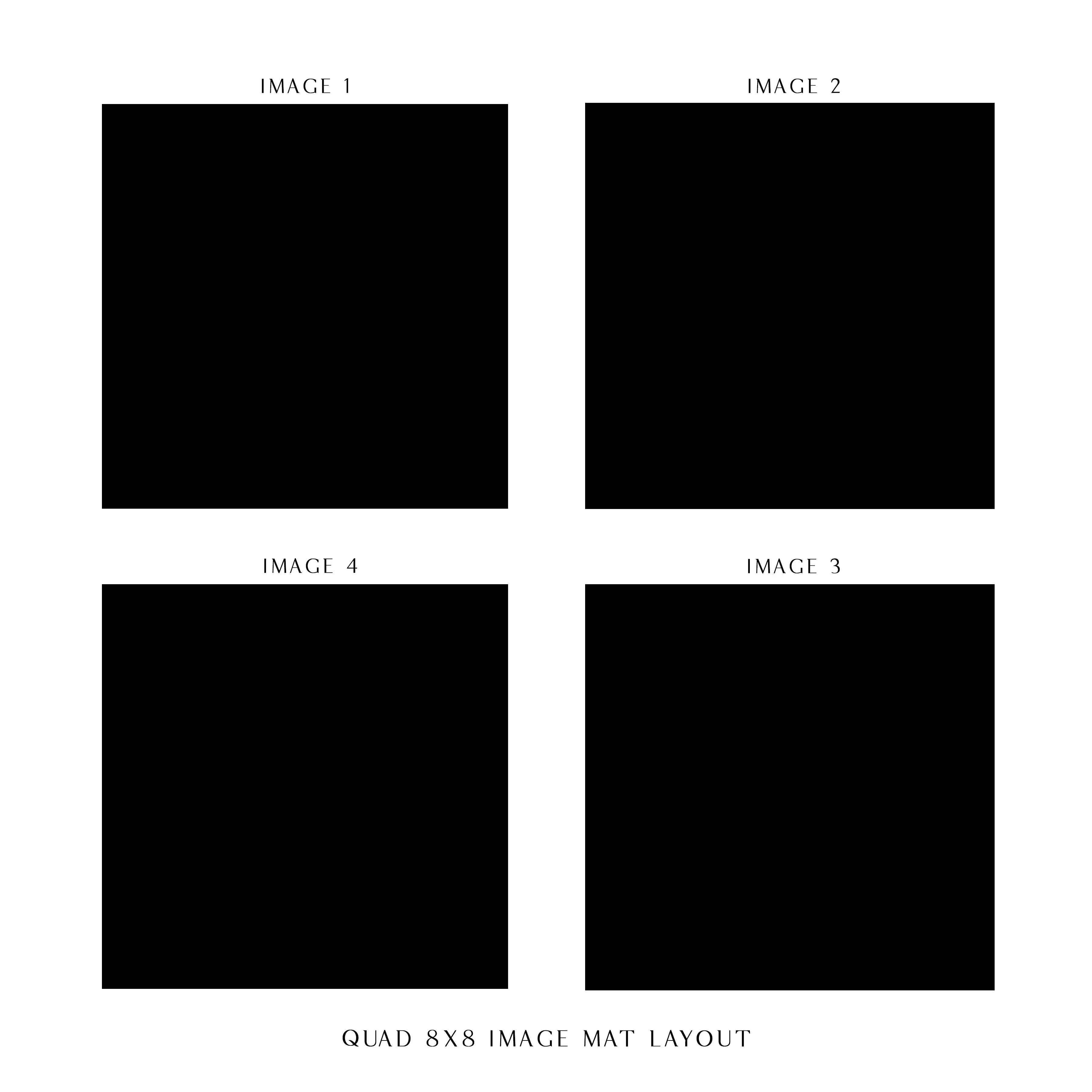 Quad 8x8 Multi Window Frame