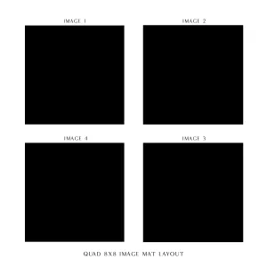 Quad 8x8 Multi Window Frame