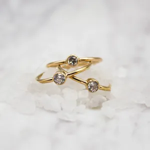 "If It Costs My Peace, It's Too Expensive" Round CZ Ring